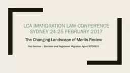 LCA IMMIGRATION LAW CONFERENCE