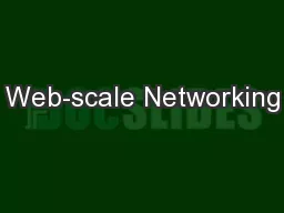 Web-scale Networking