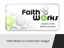 Faith Works to Control the Tongue