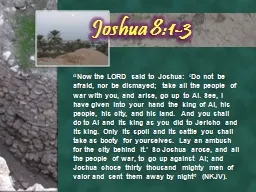 Joshua 8:1-3