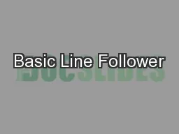 Basic Line Follower