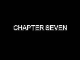 CHAPTER SEVEN
