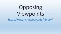 Opposing Viewpoints