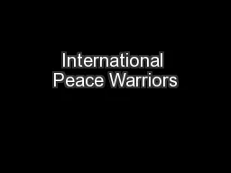 International Peace Warriors