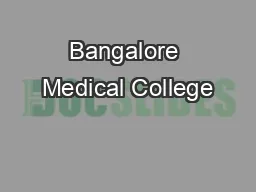 Bangalore Medical College