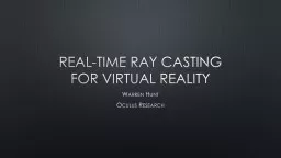 Real-Time ray casting