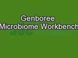 Genboree Microbiome Workbench
