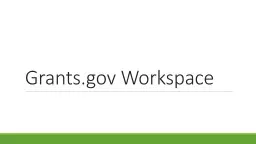 Grants.gov Workspace