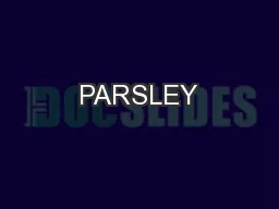 PARSLEY