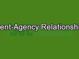 Client-Agency Relationships
