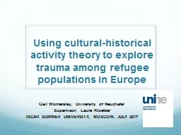 Using cultural-historical activity theory to explore trauma