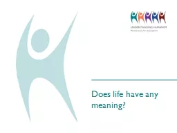 Does life have any meaning?