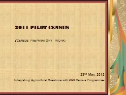 2011 pilot census
