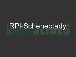 RPI-Schenectady