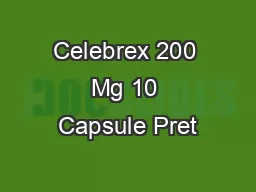 Celebrex 200 Mg 10 Capsule Pret