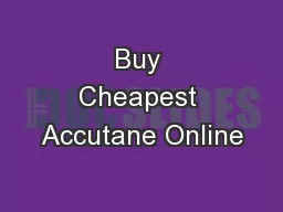Buy Cheapest Accutane Online