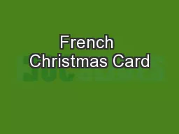 French Christmas Card