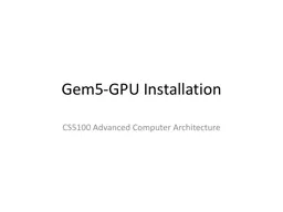 Gem5-GPU