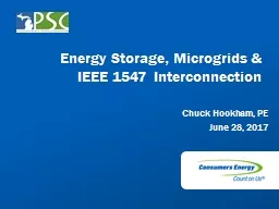 Energy Storage, Microgrids & IEEE 1547 Interconnection
