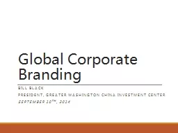 Global Corporate Branding