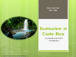 Ecotourism in Costa
