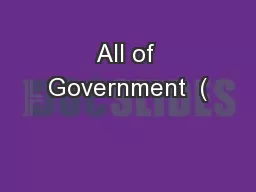 All of Government  (
