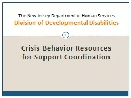 Crisis Behavior Resources