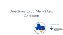 Directions to St. Mary’s Law Commons