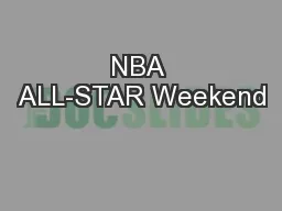 NBA ALL-STAR Weekend