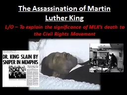 The Assassination of Martin Luther King