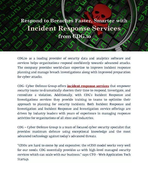 Incident Response Services