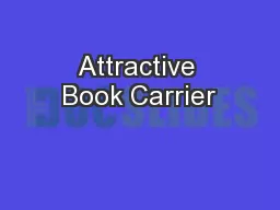 Attractive Book Carrier