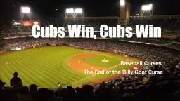 Cubs Win, Cubs Win