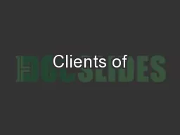 Clients of