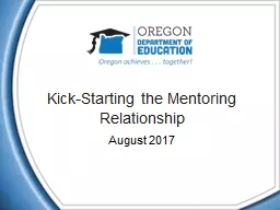 Kick-Starting the Mentoring Relationship