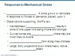 Response to Mechanical Stress