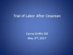 Trial of Labor After Cesarean