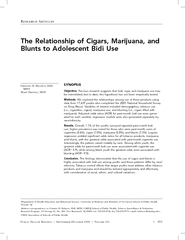 R A P H R SO  V   The Relationship of Cigars Marijuana