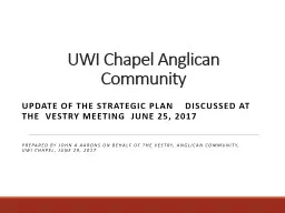 UWI Chapel Anglican Community