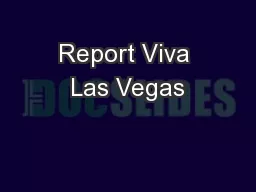 Report Viva Las Vegas
