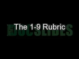 The 1-9 Rubric