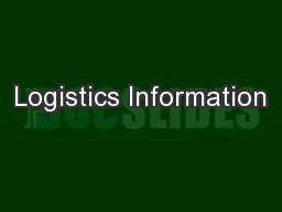 Logistics Information