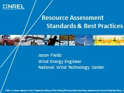 Resource Assessment Standards & Best