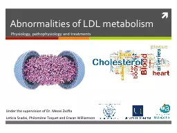 Abnormalities of LDL metabolism