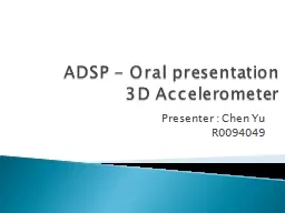 ADSP - Oral presentation