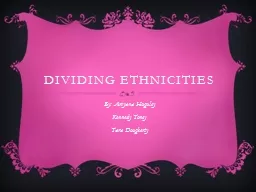 Dividing ethnicities