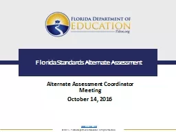 Florida Standards Alternate Assessment