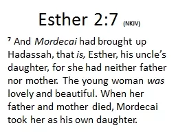 Esther 2: