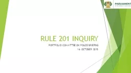 RULE 201 INQUIRY