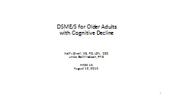 DSME/S for Older Adults